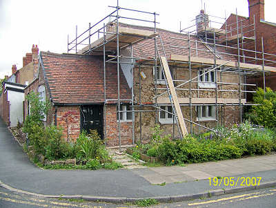 May 2007 - House with scaffolding